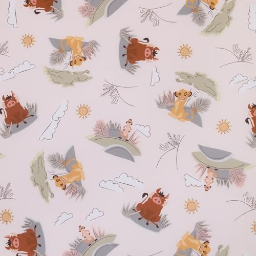 Disney Lion King Fitted Mini Crib Sheet with Simba Timon Pumba