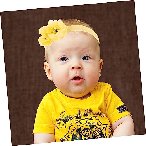 BESPORTBLE 6Pcs Elastic Hair Ties Floral Headbands for Baby Girl