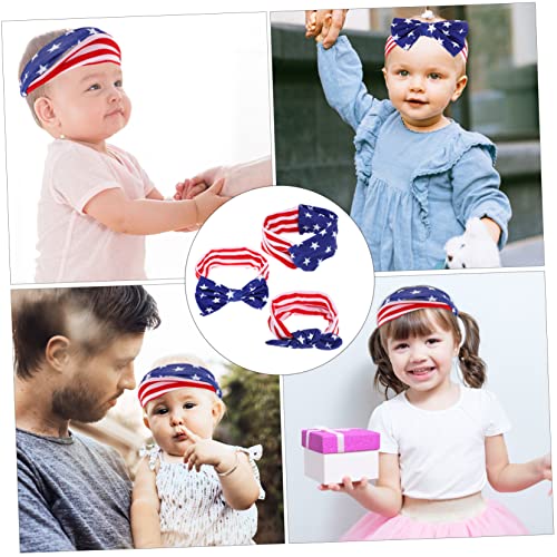 3Pcs Flag Rabbit Ear Headbands for Newborns Kids