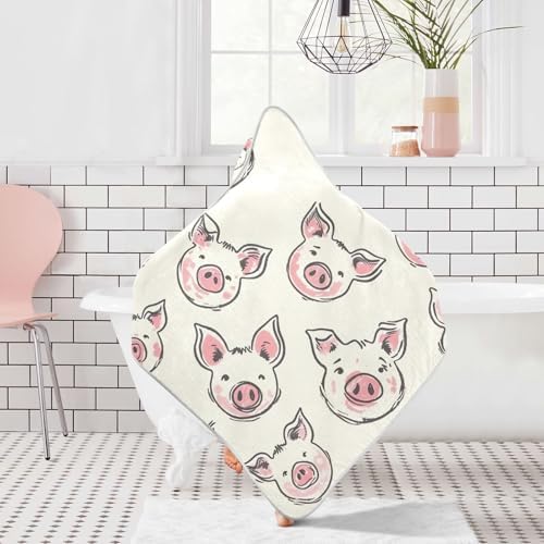 PaChyLuu 30x30 Inch Baby Hooded Towel Soft Cotton for Newborns