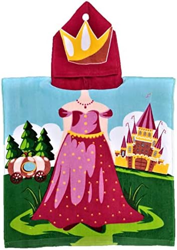 Cinderella Hooded Poncho Towel for Kids