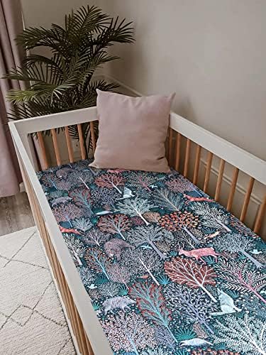 Culclendy Soft Fitted Crib Sheet - Jungle Animals