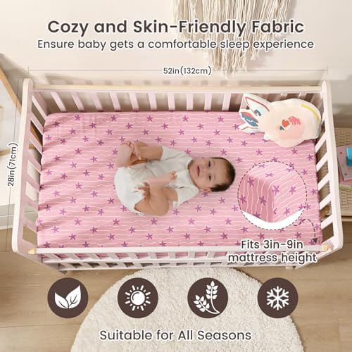 Davids Kids 3 Pack Fitted Crib Sheets