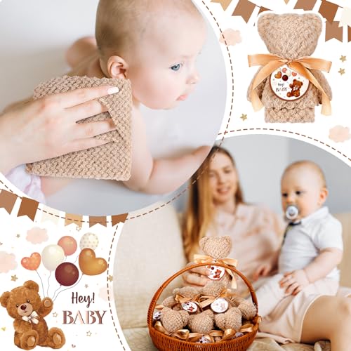 24 Baby Shower Favor Set with Bear Towels