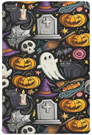 Qilmy Halloween Skull Crib Sheet for Baby 1