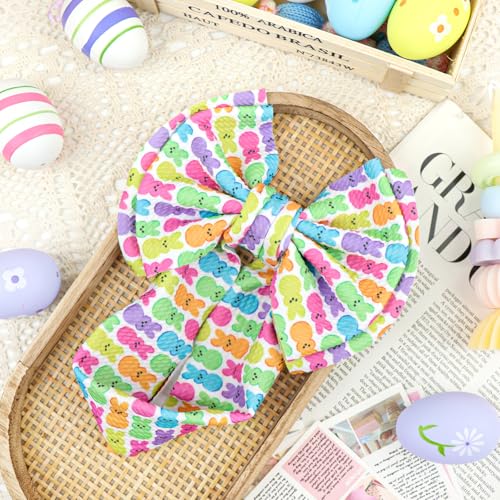 Easter Headband Bows for Baby Girls Pink Purple