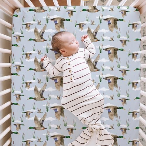 Duck Hunting Mallard Crib Sheet for Baby Boy