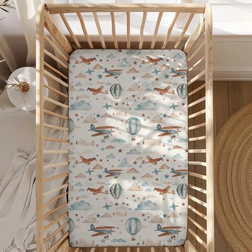 KuphiL10C Plane Baby Sheet for Crib 28x52
