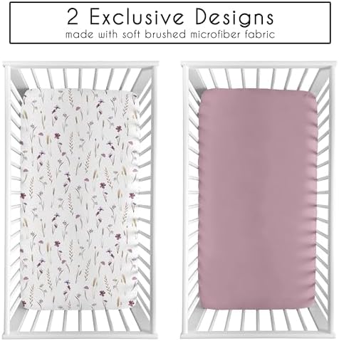 Sweet Jojo Designs Boho Garden Crib Sheets Set - 2pc