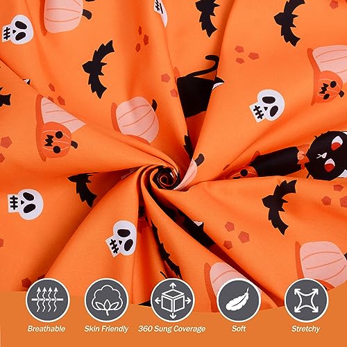 Cloele Halloween Pumpkin Crib Sheet - Orange Standard Crib and Toddler Mattress Sheet
