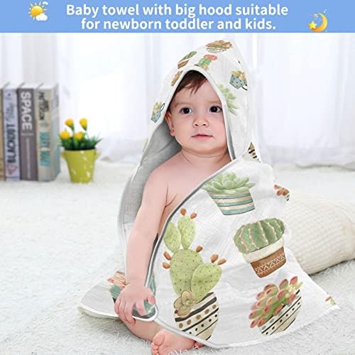 Kigai Soft Baby Hooded Towel 100 Cotton 4 Layer 30x30
