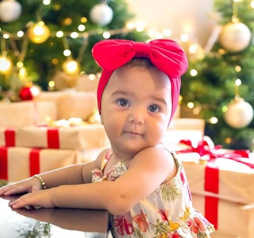 Babygiz Baby Girl Headbands with Big Bows 3-36 Months