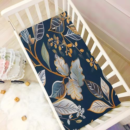 Wajiw Floral Crib Sheets Soft Breathable Fitted