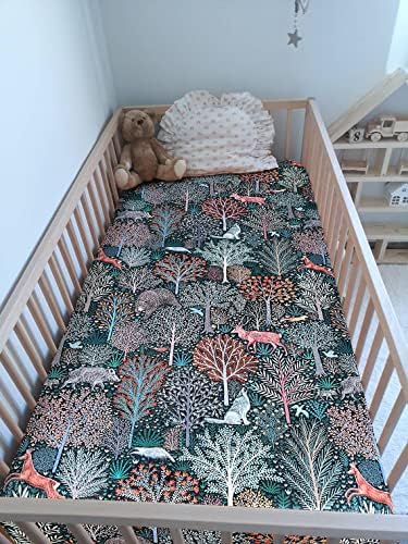 Culclendy Soft Fitted Crib Sheet - Jungle Animals