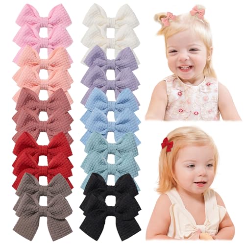 Jollybows 20pcs Baby Girls Headbands with Mini Alligator Clips