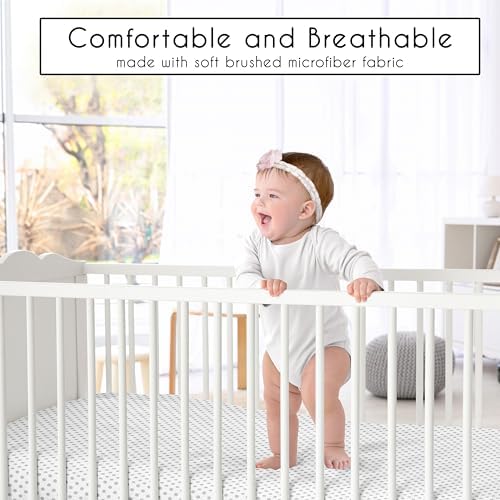 Sweet Jojo Designs Fitted Crib Sheet - Grey Polka Dot