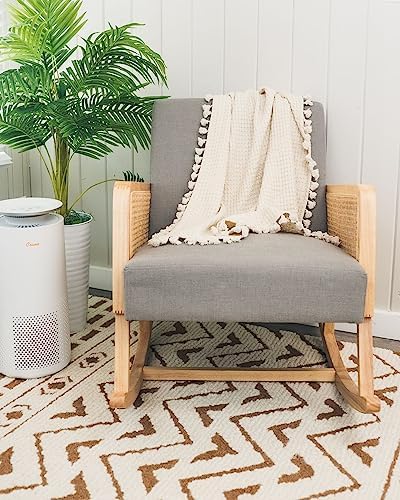 Crane Baby Birch Waffle Knit Blanket 36 x 36