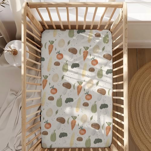 KuphiL10C Vegetable Pattern Crib Sheet