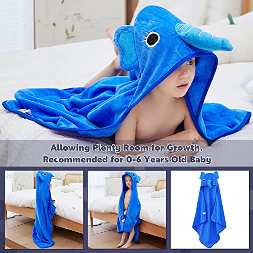 MICHLEY Baby Animal Hooded Towel Soft Cotton 3543x3543 inch