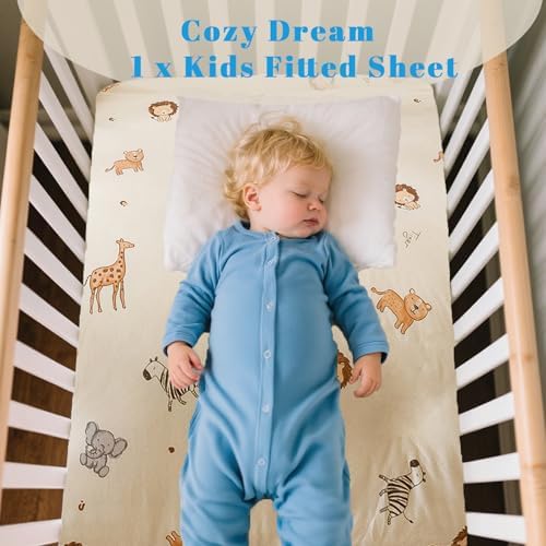 MorroMorn Baby Crib Sheets with Animals Design