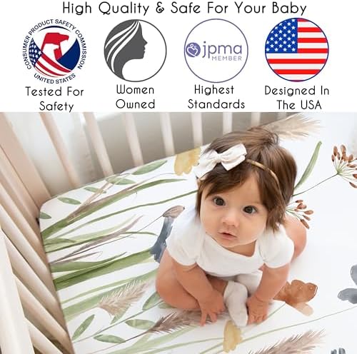 Sweet Jojo Designs Boho Floral Crib Sheet