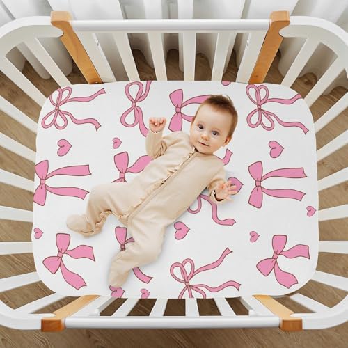 KICPOAY Cute Dinosaur Crib Sheets Stretchy Playard Sheets for Baby Toddler