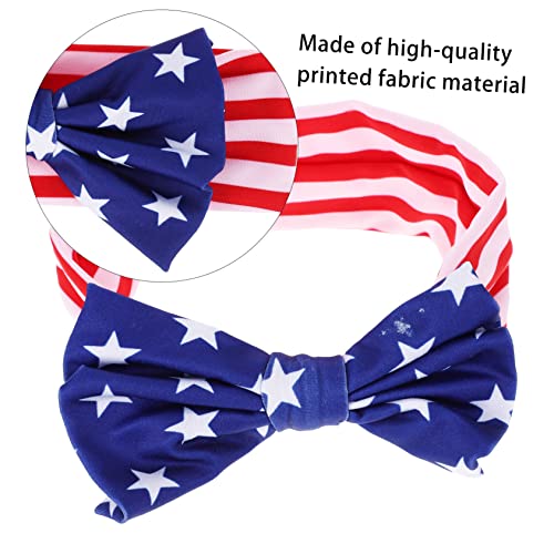 RORPOIR Newborn Photo Headband with American Flag Design