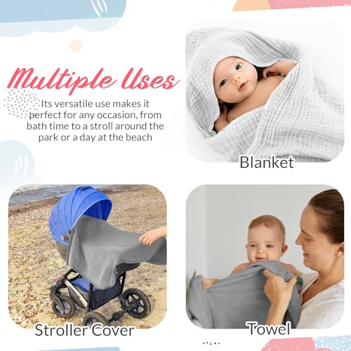 6 Pcs Hahafelt Baby Bath Towels Set