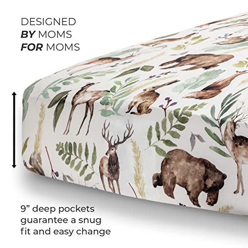Pobibaby Premium Single Fitted Crib Sheet for Baby Boy