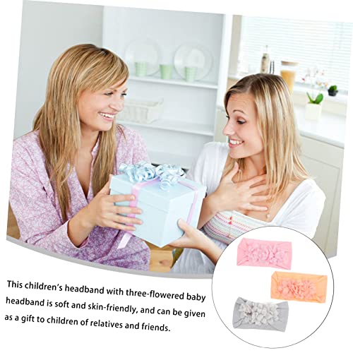 Hemoton Floral Headbands for Baby Girls 3 Pack