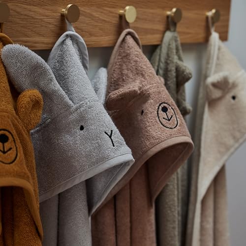Huxie Baby Hooded Towel Organic Cotton Bear Design