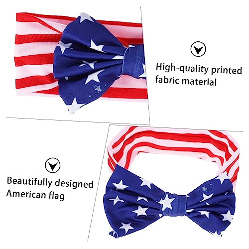 3Pcs Flag Rabbit Ear Headbands for Newborns Kids