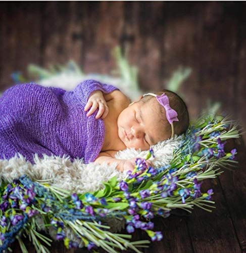 Vanaguelite Pastel Rainbow Mini Bows for Newborns