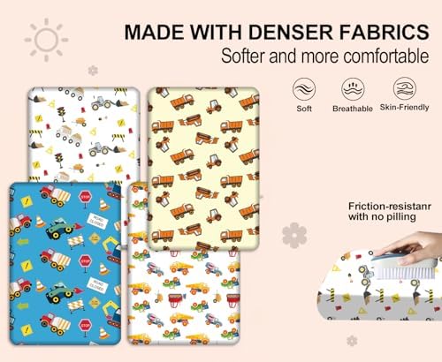 DengFengLai 4-Piece Crib Sheets Set with Novel Patterns
