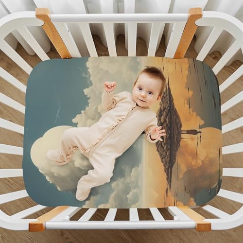 Wajiw Fairy Tale Crib Sheets Soft Breathable Fitted