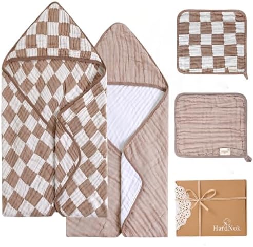 HardNok Ultra Soft Muslin Baby Towel Set 4-Piece