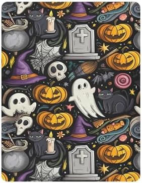 Qilmy Halloween Skull Crib Sheet for Baby 1
