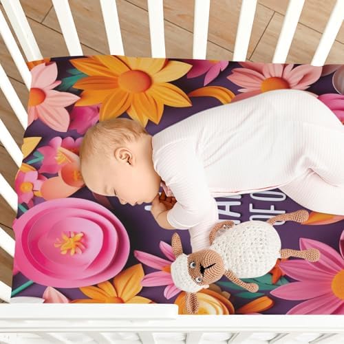 Wajiw Crib Sheets for Girls and Boys Soft Breathable Fitted