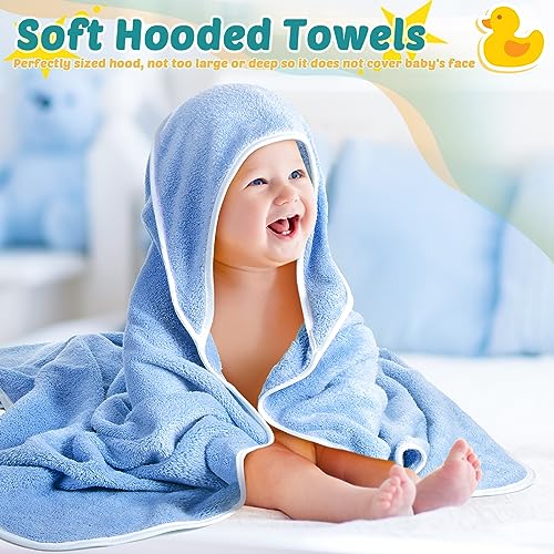 Chumia 6 Pack Baby Hooded Towels for Newborns and Toddlers