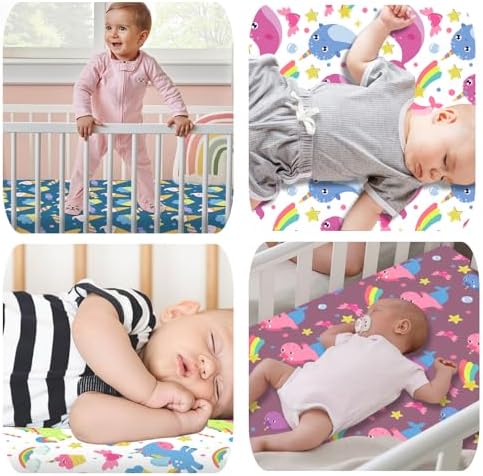 Ice Cream Unicorn Crib Sheet Set 4 Pack 1