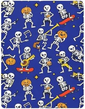 Qilmy Halloween Skull Crib Sheet for Baby