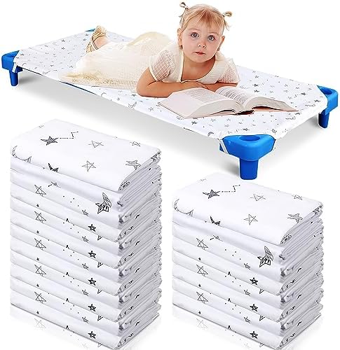 20 Pcs Daycare Cot Bed Sheets Star Moon Style