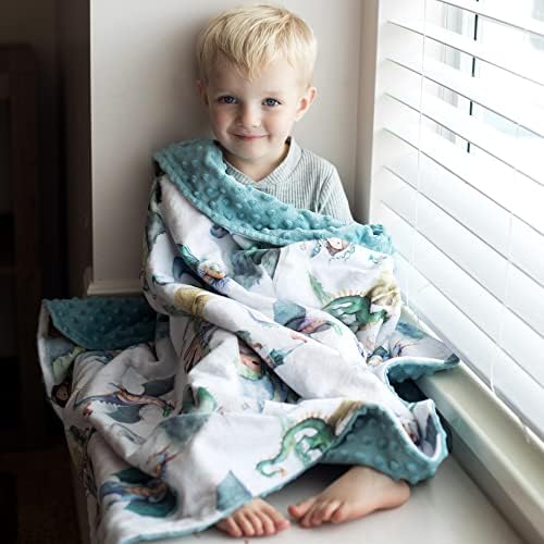 Premium Soft Plush Minky Dot Baby Blanket for Newborn 30x40