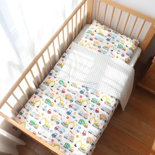 100 Cotton Crib Bedding Set 3 Pcs White Baby Bed Linen