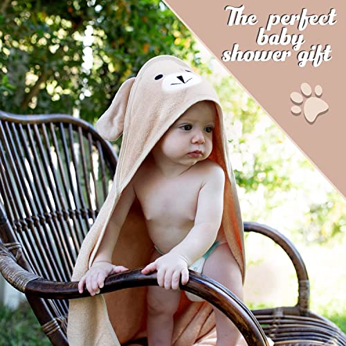 Premium Baby Towels with Hood - Brown