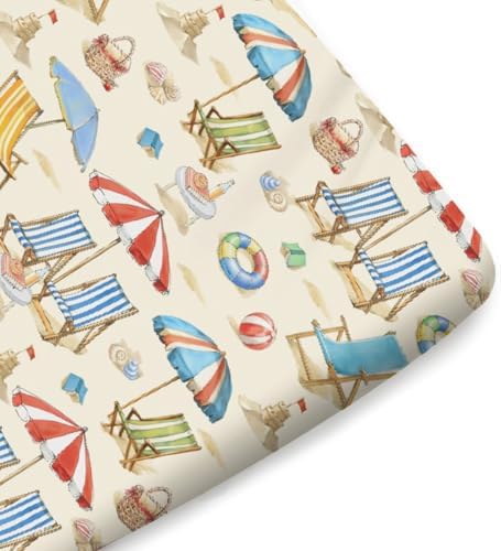 KASTLEE Beach Days Fitted Crib Sheets 52x28