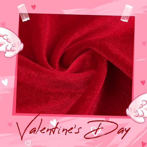 Valentines Velvet Bow Hair Clips for Baby Girls