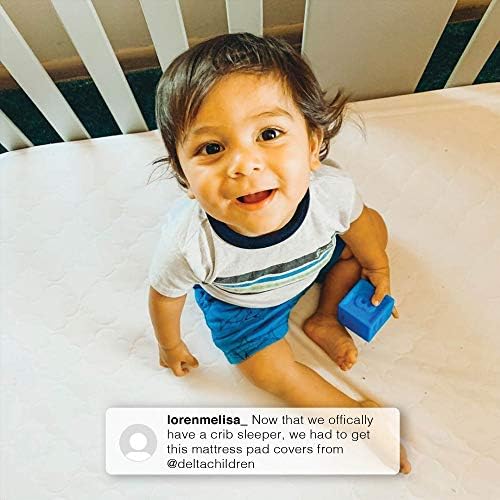 Serta Sertapedic Crib Mattress Protector - Nanotex Waterproof 52x28 White