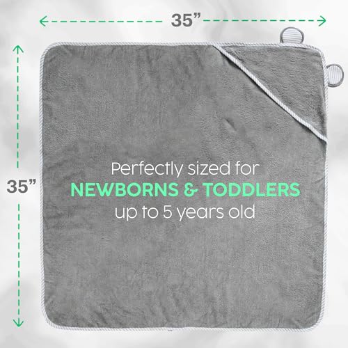 San Francisco Baby Hooded Towels - Grey
