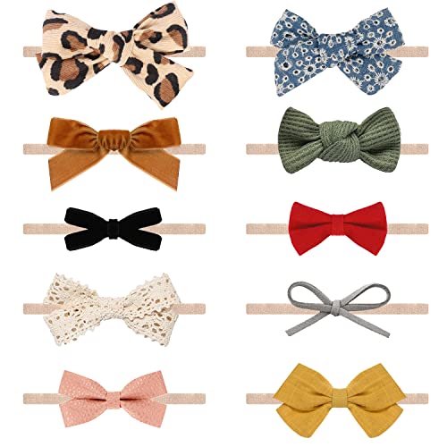 VISBL Baby Girl Headbands and Bows Forest